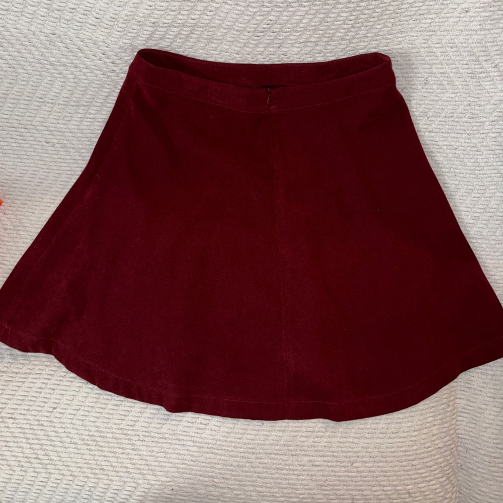 Burgundy skirt